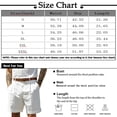 thumbnail image 3 of Mens Pleated Front Linen Cotton Chino Shorts Lightweight Summer Golf Casual Roll Cuff Knee Length Bottoms Gray L, 3 of 5