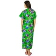 thumbnail image 4 of Bimba Nursing Cotton Kaftan Front Buttons Night Wear Printed Delivery Gown, 4 of 7