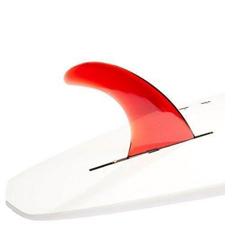 Dorsal Signature Surf SUP Single Center Fin Longboard Surfboard Fins - Red 10