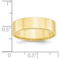 thumbnail image 3 of Primal Gold 10 Karat Yellow Gold 6mm Lightweight Flat Band Size 8, 3 of 6