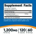 thumbnail image 5 of Nutricost Citrus Bergamot Capsules (120 Capsules, 60 Servings / 1,200 Mg Citrus Bergamot Extract Per Serving) | Potent 25:1 Extract - Gluten Free, Vegan Friendly & Non-GMO Supplement, 5 of 5