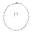thumbnail image 1 of Set 2 Piezas Collar y Aretes Perla de Mallorca 8mm 45cm | Colores Pasteles, 1 of 6