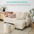 thumbnail image 4 of Best Choice Products Upholstered Sectional Sofa for Home, 4 of 8