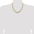 thumbnail image 5 of Avariah Diamonds Solid 14K Yellow Gold 8.7mm Open Concave Curb with Lobster Lock Chain - 22", 5 of 8
