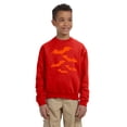 thumbnail image 2 of Awkward Styles Halloween Youth Sweatshirt Girls Boys Orange Bats Crewneck Tops for Kids, 2 of 5