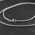 thumbnail image 3 of Sterling Silver 1.5mm SPIGA Wheat Chain Necklace - 045 Italy 16-30 NEW 925, 3 of 3