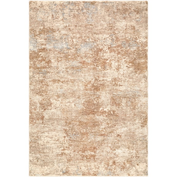 Hauteloom Betrys Living Room, Bedroom Area Rug - Contemporary - Ivory, Medium Gray, Medium Brown - 10' x 13'11"