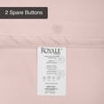 thumbnail image 6 of ROYALE Pink Duvet Cover King Size - Washed Duvet Cover Set, 3 Piece Double Brushed Duvet Covers with Button Closure - 1 Duvet Cover 104x90 inches and 2 Pillow Shams - Comforter Cover, 6 of 8
