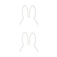 thumbnail image 3 of relayinert Rabbit Nightlight LED Lamp USB for Children s Room Cute and Decorative White 29x30cm 2Set, 3 of 6