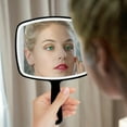 thumbnail image 4 of Handheld Mirror, Portable Hand Mirror with Hanging Hole in Handle, Pink 7.4" W x 10.4" L, 4 of 5