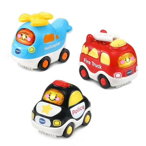 VTech Go! Go! Smart Wheels Starter Pack with Three Toy Vehicles