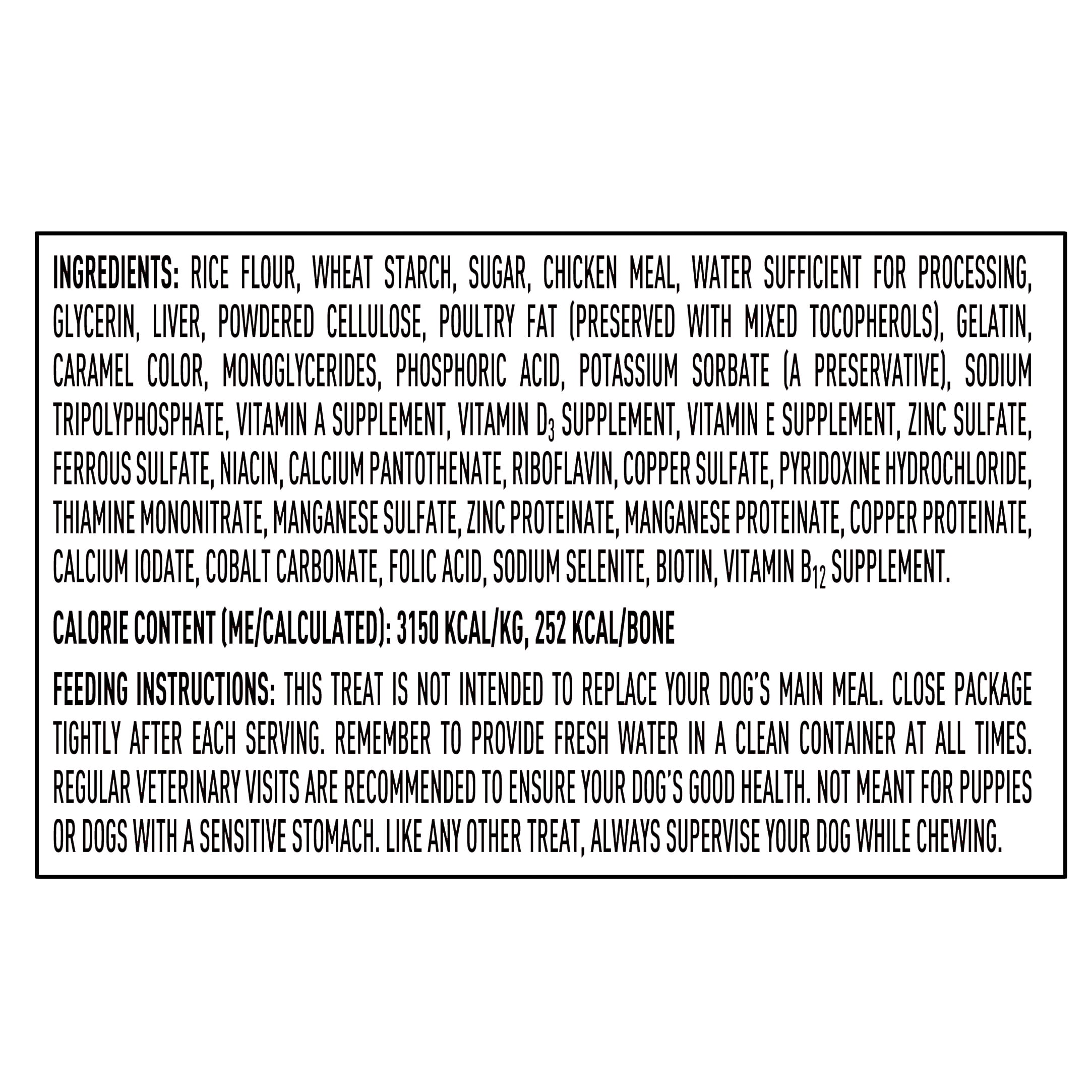 Ol' Roy Munchy Bones Dog Treats, Liver Flavor, 20 oz, 7 Count