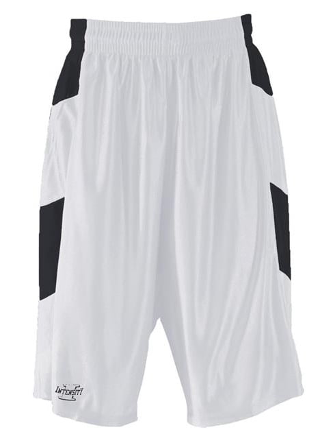 Intensity Mens Adult White Basketball Jersey Size M or L Black Chevron Dazzle