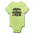 thumbnail image 1 of CafePress - Somebody In Wisconsin Infant Creeper - Baby Light Bodysuit, 1 of 1