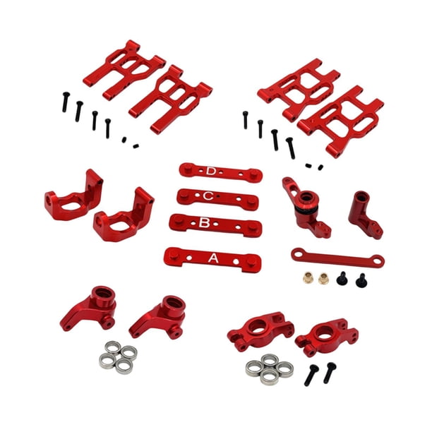 Kit de piezas para coche RC 1/10, accesorio de copa de dirección, práctico y directo, reemplaza a los portátiles. Rojo