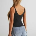 thumbnail image 6 of Timegard Womens Tank Tops Sleeveless Slim Fitting Cropped Cutout Tops Dressy Casual Front Crisscross Tops, 6 of 7