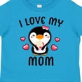 thumbnail image 4 of Inktastic I Love My Mom with Cute Penguin and Hearts Girls Toddler T-Shirt, 4 of 5