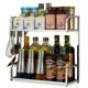 thumbnail image 3 of Estante de cocina de 2 niveles S-6985 Estante para condimentos de acero inoxidable 304, 3 of 8