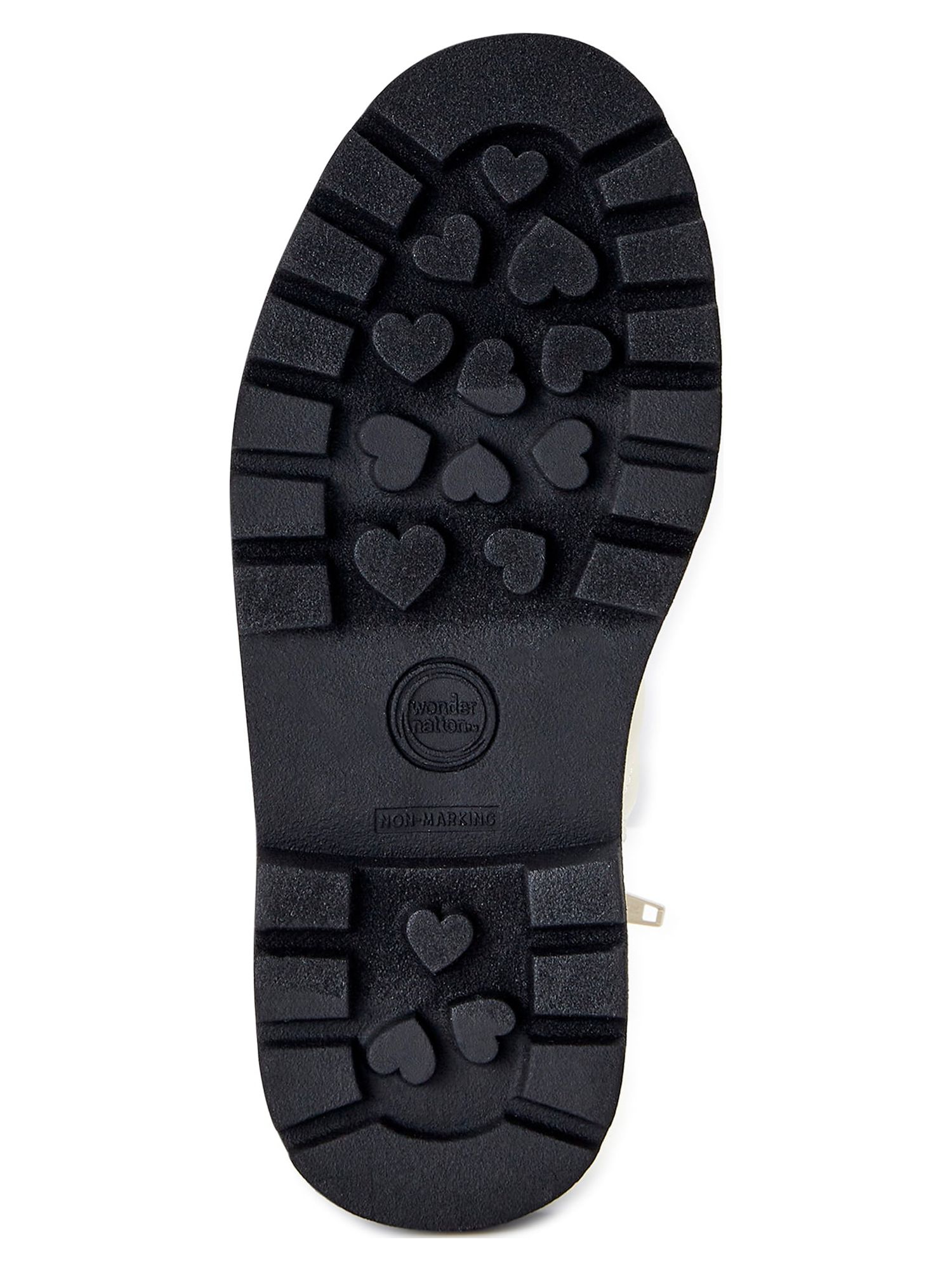 Wonder Nation Little Girl & Big Girl Quilted Combat Boot, Sizes 13-6