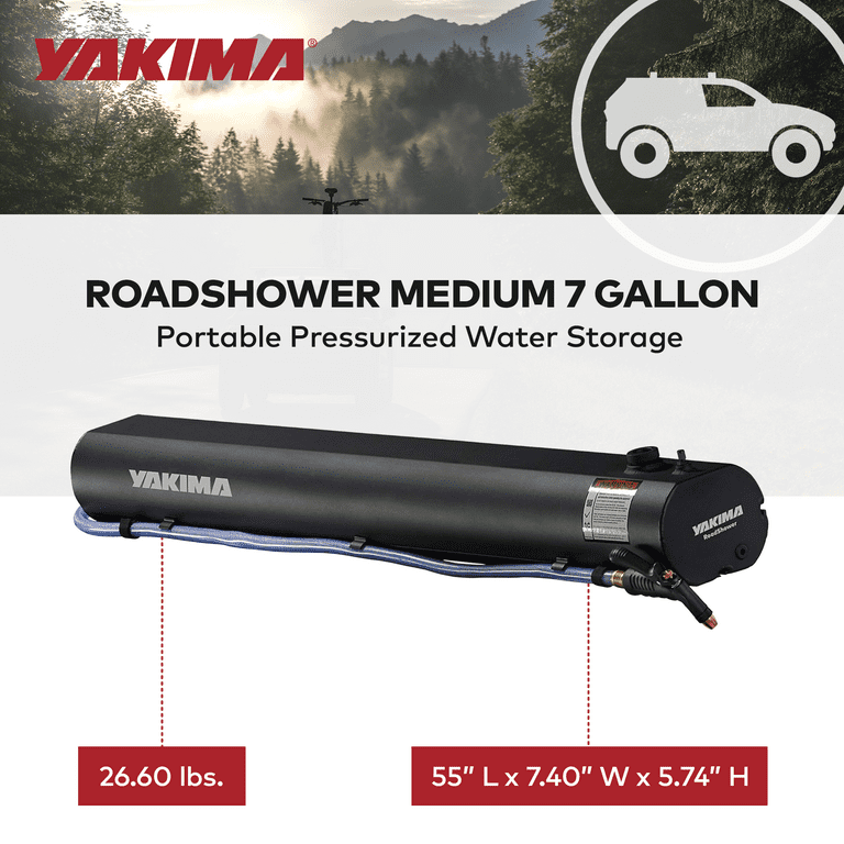 YAKIMA RoadShower(ロードシャワー)7ガロンタイプ YAKIMA RoadShower Medium 7 Gallon Portable Aluminum Pressurized