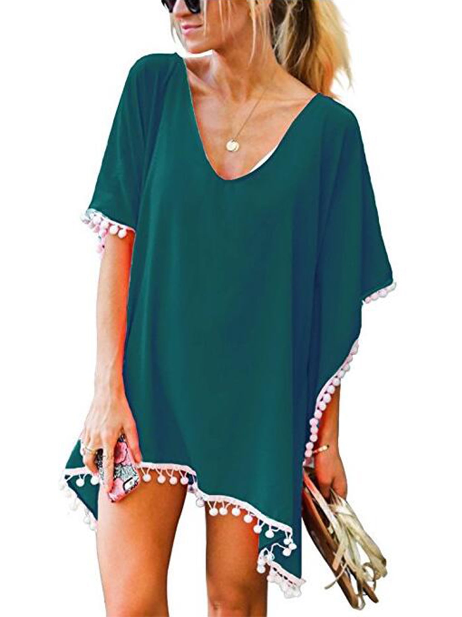 swimsuit cover up dress walmart