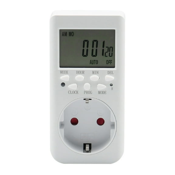 24 Hour Programmable Indoor Timer For Power Outlet, Energy Saving