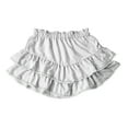 thumbnail image 4 of QATAINLAV Women's High Waisted Pleated Tiered Mini Skirts Casual Ruffle Tiered Skorts Golf Tennis Shorts White L Camisas Para Hombres, 4 of 5