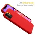 thumbnail image 5 of Dteck iPhone 11 Case, Ultra Slim Fit iPhone Case Liquid Silicone Gel Cover with Full Body Protection Anti-Scratch Shockproof Case Compatible with iPhone 11 6.1 inch, Red, 5 of 6