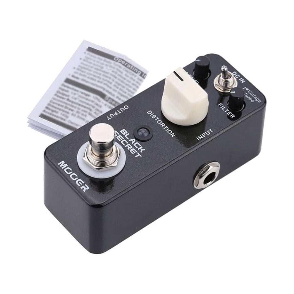 Mooer Black Secret Micro Mini Distortion Electric Guitar Effect Pedal True Bypass