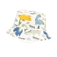thumbnail image 3 of Gorro de pescador para bebé con estampado de algodón fresco, gorro de pescador para bebé con parte superior plana, parasol, 3 of 6