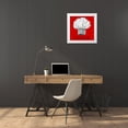 thumbnail image 3 of Ritter, Gina 26x26 White Modern Wood Framed Museum Art Print Titled - Kiss the Cook, 3 of 4