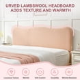 thumbnail image 5 of Full Size Bed Frame with Lift Up Storage, Boucle Upholstered Platform Bed with Curved Headboard, No Box Spring Needed, Hydraulic Storage, Blush Pink, 5 of 6