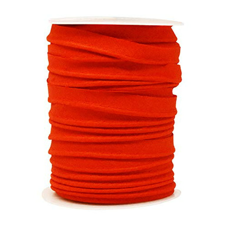 Mandala Crafts Maxi Piping Trim, Single Fold Bias Tape, Welting Cord from  Polyester for Sewing, Trimming, Upholstery (Orange, 2.5mm 0.5 inch 55  Yards) 