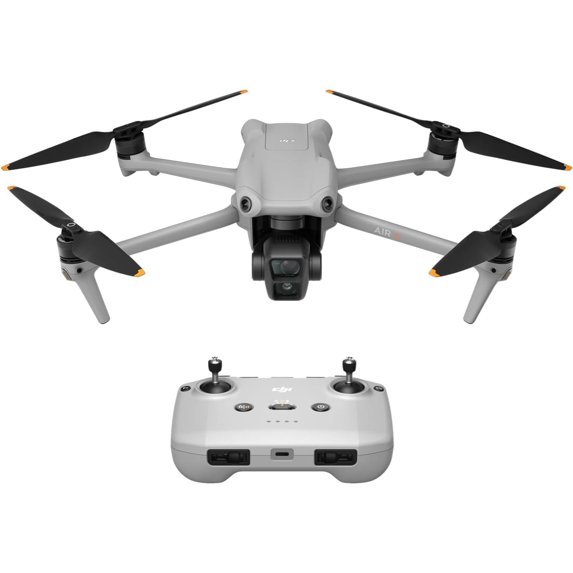 Open Box DJI Air 3 Drone with Medium Tele and Wide-Angle Dual Primary Cameras, 46-Min Max Flight Time, Omnidirectional Obstacle Sensing, 48MP Photos, 4K/60fps HDR, Compliance with FAA Remote ID