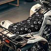 Uorisanigo Universal ATV Seat Covers Outdoor Cute Dog Paws Four Wheeler Seat Cover Replacement Waterproof Protection Accessories Fit for Most ATV Seats,Easy to Install & Clean