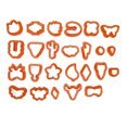 thumbnail image 4 of Kit de Coupeurs d'Argile Polymère, 25pcs Coupeurs de Boucle d'Oreille en Argile Coupeurs de Boucle d'Oreille en Argile Coupeurs d'Argile Entraînés par la Performance, 4 of 12
