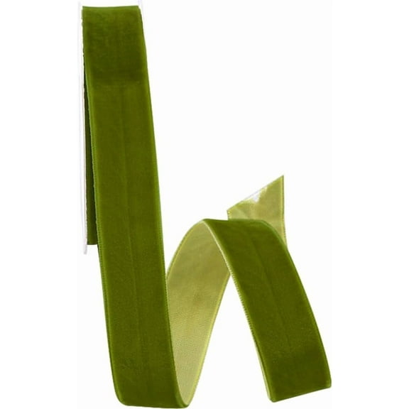 2 Rolls 13.12 Yards 1.5 Inch Light Green Velvet Ribbon Wide Single Face Soft Crushed Velvet Fabric Trims Vintage Spool Ribbons for Gifts Wrapping Costume Decor Floral Bouquets DIY Crafts for making