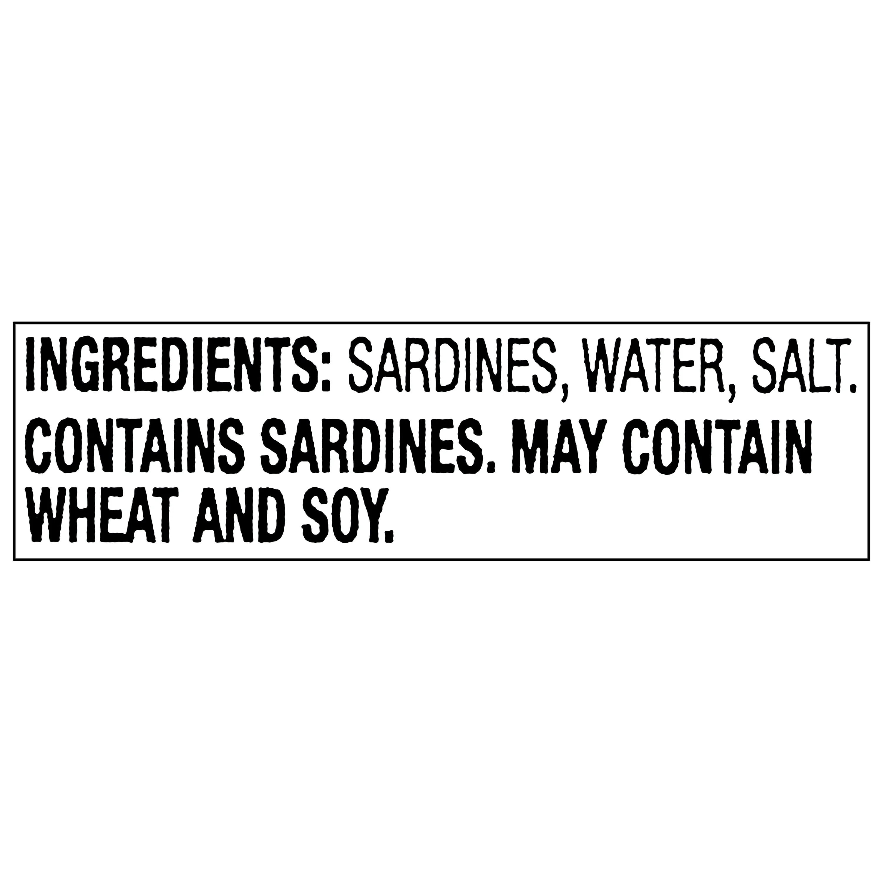 Great Value Sardines in Water, 3.75 oz