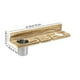 thumbnail image 3 of Estante de Almacenamiento de Madera para Baño Jlh250507001 | Organizador de Ganchos con Ventosa para Montaje En Pared | Instalación Sin Perforaciones | Gran Capacidad de Carga | Soporte Multifunciona, 3 of 6