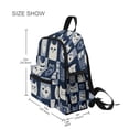 thumbnail image 3 of FORMRS School Backpack with Front Zippered Pocket 12" Student Travel Daypack, Blue Cats and Hearts, 3 of 6