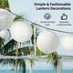 thumbnail image 2 of 30 faroles de papel blancos de 10, 15, 20, 25 y 30 cm (tamaños surtidos), redondos para colgar en interiores y exteriores, comprimibles para decoración de cumpleaños, bodas, festivales y fiestas, 2 of 7