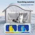 thumbnail image 2 of Foldable Summers Cooling Cats House with 9 Reusable Ice Packs Insulated Air Conditioned Cats Dog Houses Outdoor indoor, 2 of 8