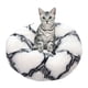 thumbnail image 1 of Cama para perros de piel sintética, cama para gatos, cama redonda antiansiedad para mascotas, cama calmante para perros y gatos, cojín para perrera, cama autocalentable,, 1 of 5