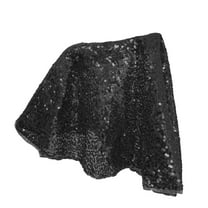 Sequin Tablecloth Wedding Party Cake Table Glitter Table Cover Event Christmas Decoration DIY Craft Fabric(Black)