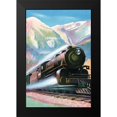 thumbnail image 2 of Retrotravel 11x14 Black Modern Framed Museum Art Print Titled - Steaming Full Speed Ahead, 2 of 5