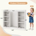 thumbnail image 2 of ROGALIS Book Shelf for Kid Room with 8 Storage Cubbies, Toddler Stuffed Animal Toy Storage Organizer, 2 of 7