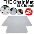 thumbnail image 3 of REKHHY Lipped Carpet Chair Mat 36" X 48", Transparent Chair mat for Low and Medium Pile Carpets w/ 1/8" Thickness, 3 of 6