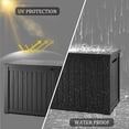 thumbnail image 6 of LOJIAWOWE 270 Gallon Resin Deck Box, Waterproof Lockable Outdoor Storage Container for Patio Furniture, Pool Supplies, Black, 6 of 11