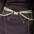 thumbnail image 2 of ZOUBAOQ Pearl Waist Chain Belt for Women, Pearl Body Chain Multi Layered Pearl Bikini Belly Chain Party Beach Accessories for Jeans Trousers Dresses, 2 of 9