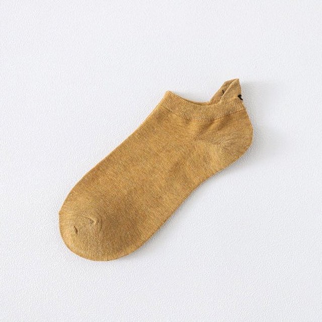 Calcetines náuticos de algodón de verano con tacón y bonitos ojos de dibujos animados bordados para mujer